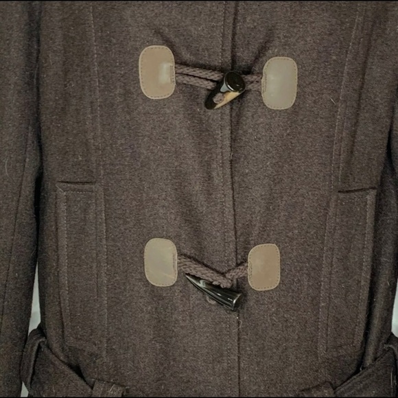 3/$150 Ci Sono Winter Coat Toggle Closure Brown - Picture 2 of 8